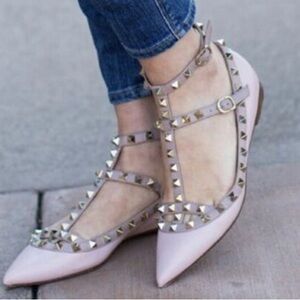 Valentino Rockstud Caged Flats